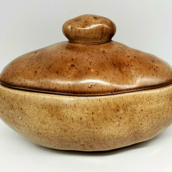 Atlantic Mold Vintage Potato Serving Dish, Candy/Cookie Jar, Potato Bowl - Picture 2 of 12